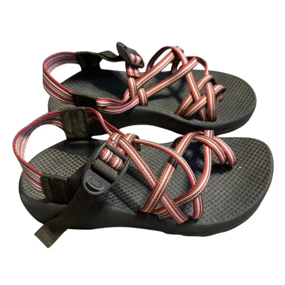 Chaco ZX/2 Vibram Unaweep Sandals Women's Size 7 Brown Red Hiking Sport Water - Picture 1 of 9